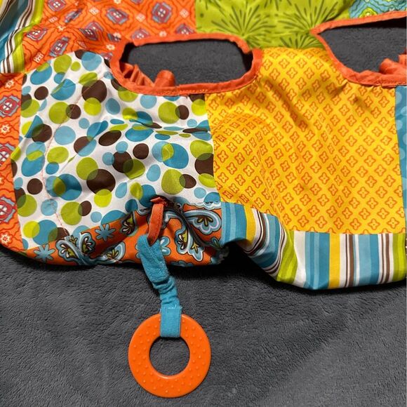 Infantino 2-in-1 Shopping Cart Cover-Orange/Multi - Picture 2 of 6